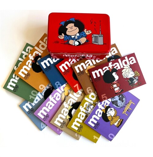 11 Tomos de Mafalda En Una Lata Roja (Edici? Limitada) / 11 Mafaldas Titles in a Red Can (Limited Edition) (Paperback)