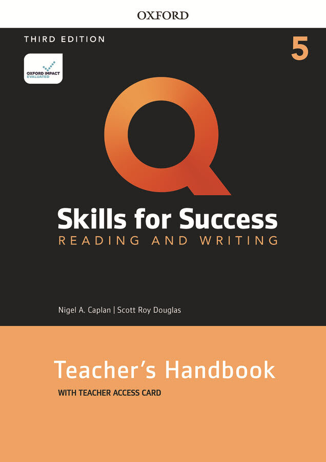 [중고] Q : Skills for Success Reading & Writing 5 : Teacher‘s handbook with Teacher Access Card (Teachers handbook + Access Card, 3rd Edition)