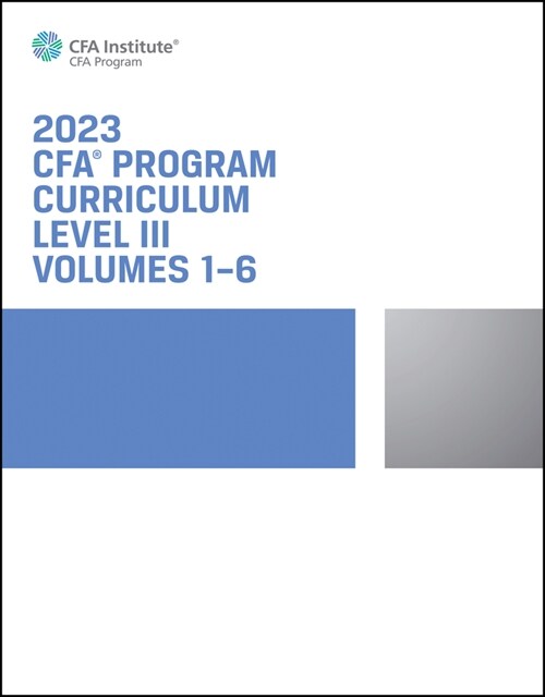 [eBook Code] 2023 CFA Program Curriculum Level III Box Set (eBook Code, 1st)