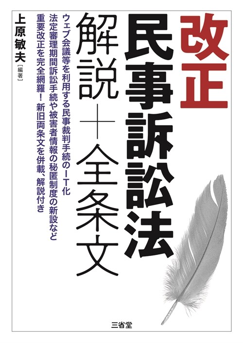 改正民事訴訟法解說+全條文