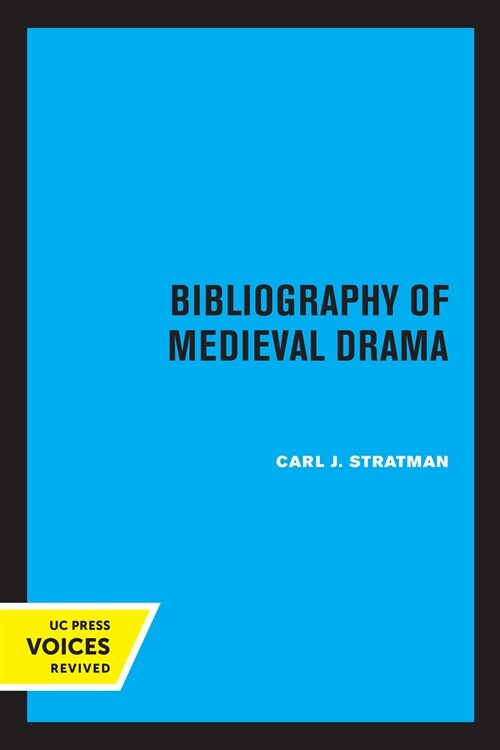 Bibliography of Medieval Drama (Paperback, 1st)