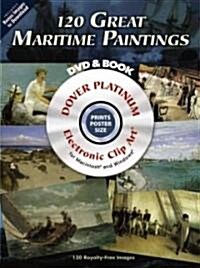120 Great Maritime Paintings [With CDROM] (Paperback, Green)