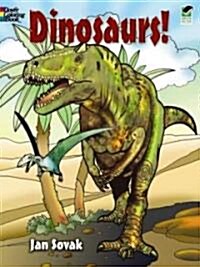 Dinosaurs! Coloring Book (Paperback, Green)