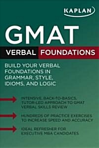 [중고] Kaplan Gmat Verbal Foundations (Paperback)