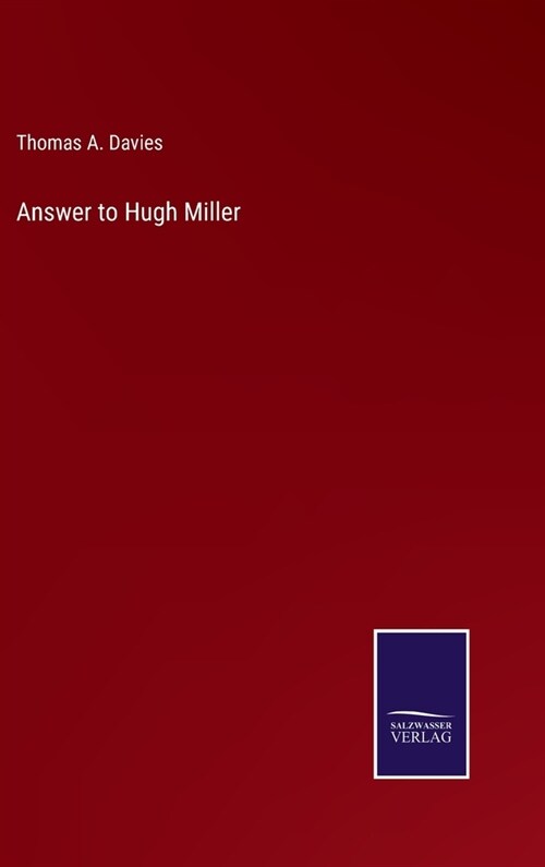 Answer to Hugh Miller (Hardcover)