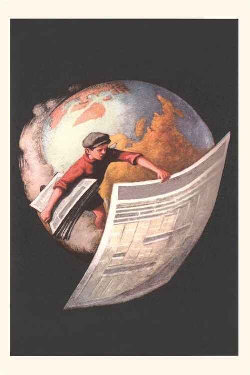 Vintage Journal Newsboy and Globe (Paperback)
