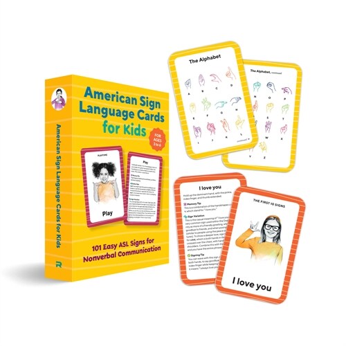 American Sign Language Flash Cards for Kids: 101 Easy ASL Signs for Nonverbal Communication (Other)