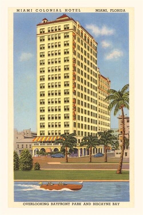 Vintage Journal Miami Colonial Hotel, Miami, Florida (Paperback)