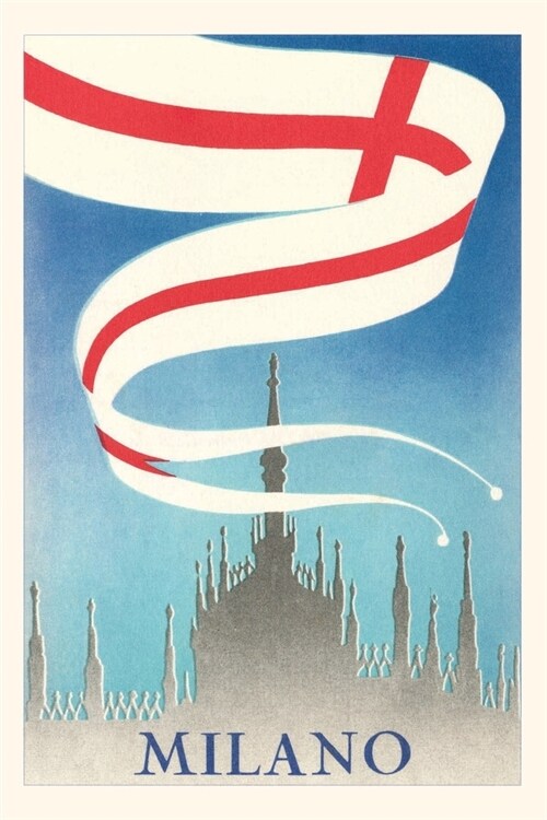 Vintage Journal Milan Travel Poster (Paperback)