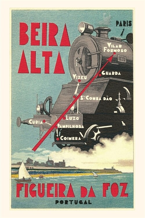 Vintage Journal Portuguese Train Advertisement (Paperback)