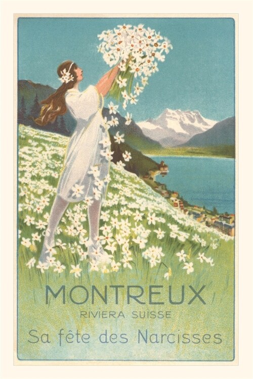 Vintage Journal Swiss Narcissus Festival Poster (Paperback)