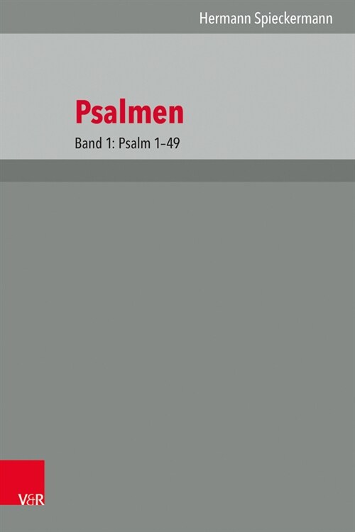 Psalmen: Band 1: Psalm 1-49 (Hardcover)