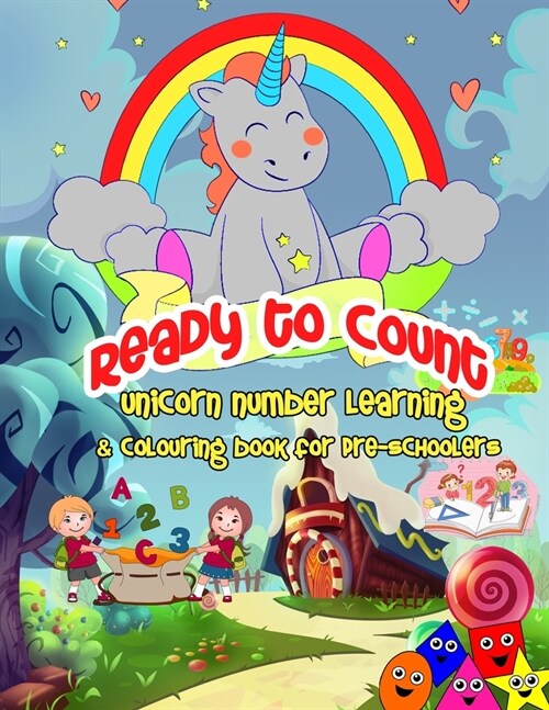 Ready To Count: Unicorn Maths Activity Book for Toddlers and Preschoolers: Maths activity book for toddlers and preschoolers (Paperback)
