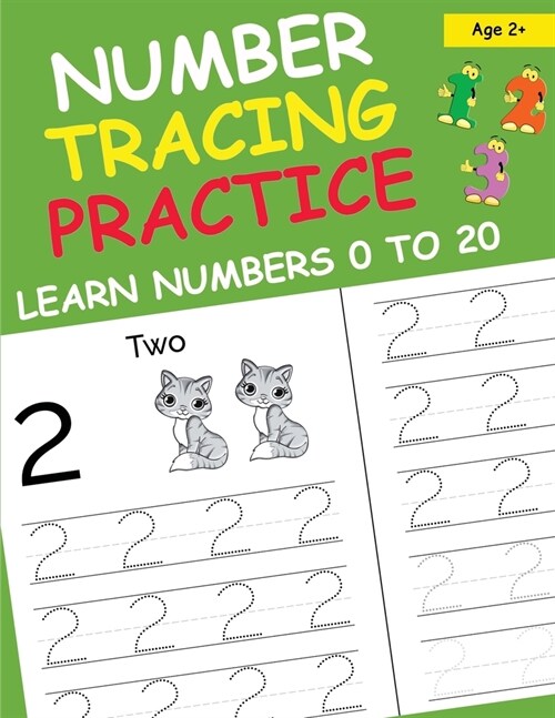 Number Tracing Practice Learn Numbers 0 to 20 (Paperback)