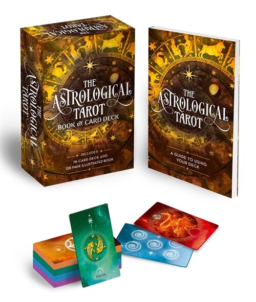 The Astrological Tarot Book & Card Deck: Includes a 78-Card Deck and a 128-Page Illustrated Book (Paperback)