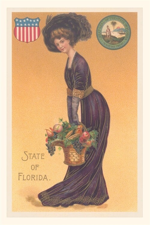 Vintage Journal Woman Dressed as the State of Florida (Paperback)