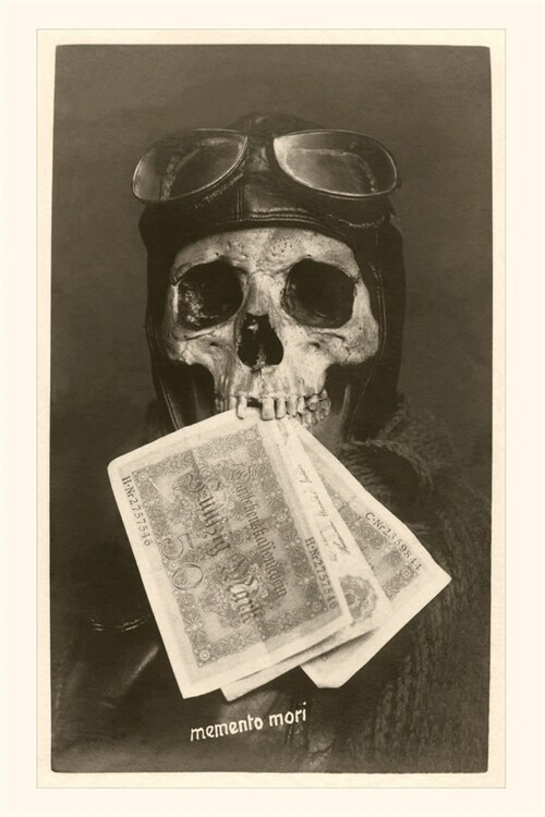 Vintage Journal Skull with Pilots Cap and Goggles (Paperback)