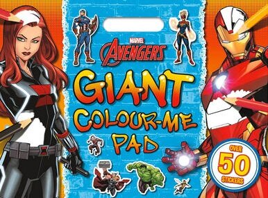 Marvel Avengers: Giant Colour Me Pad (Paperback)