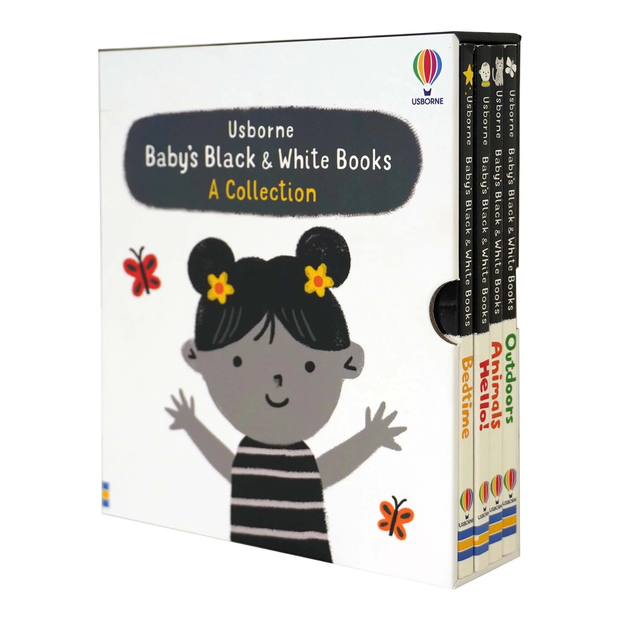 Usborne Babys Black and White 4 Books Collection Set (Board Book 4권)