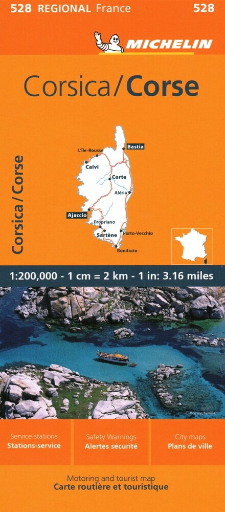 France: Corsica Map 528 (Folded)