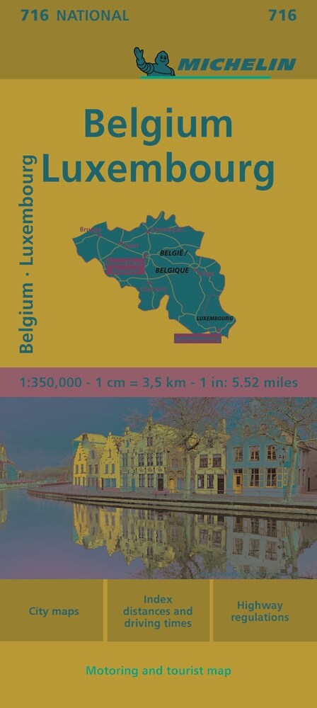 Belgium Luxembourg Map 716 (Folded, 12)