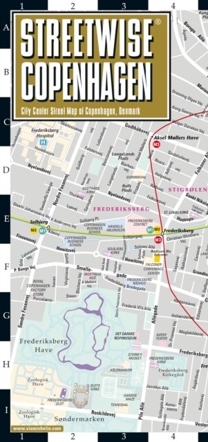 Streetwise Copenhagen Map: Laminated City Center Street Map of Copenhagen, Denmark (Folded)