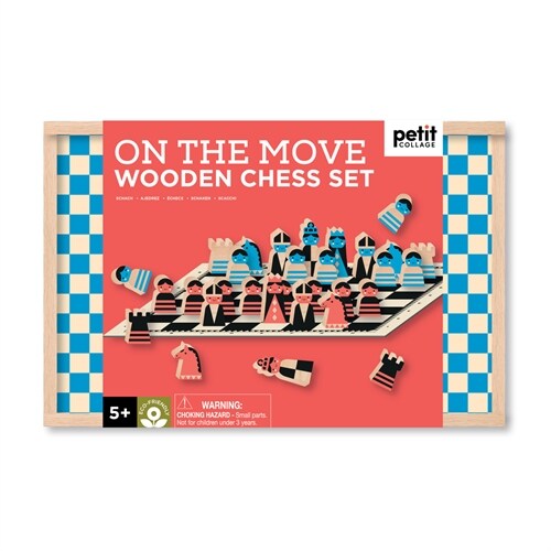 On the Move Wooden Chess Set (Board Games)