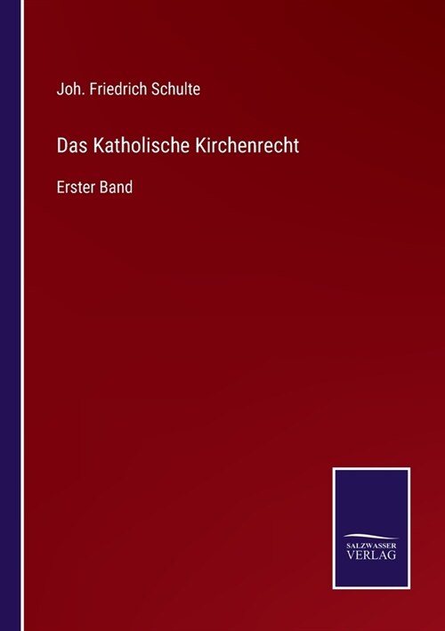 Das Katholische Kirchenrecht: Erster Band (Paperback)