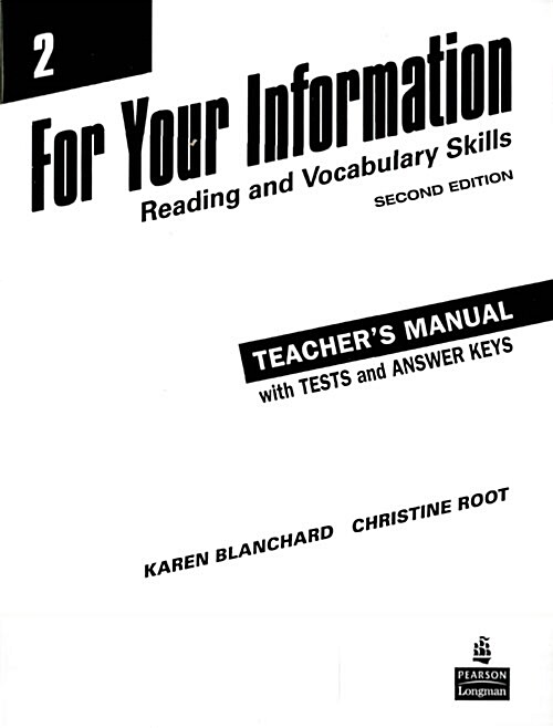 For Your Information 2 : Teachers Manual (2nd, Paperback)