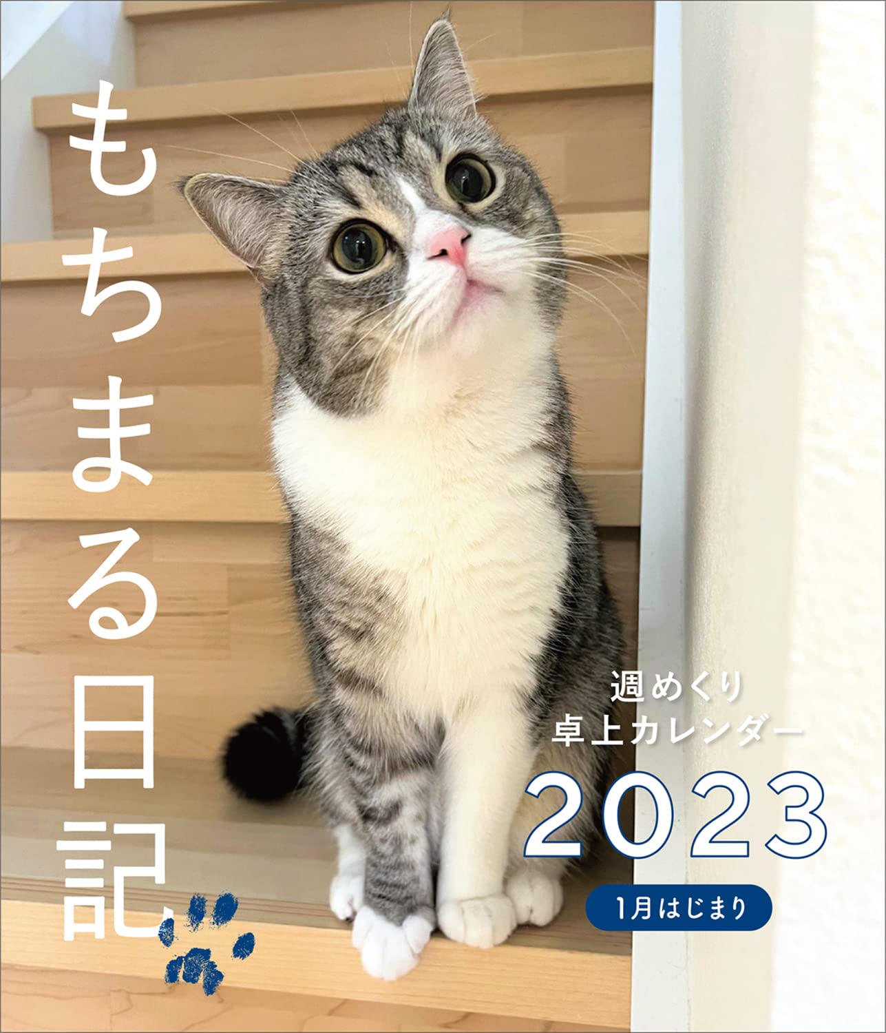 もちまる日記2023 1月はじまり週めくり卓上カレンダ-