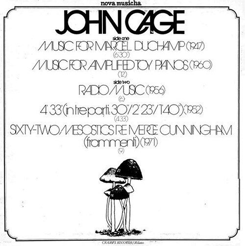 [수입] John Cage 존 케이지 피아노 작품집 [180g 화이트 컬러 LP]