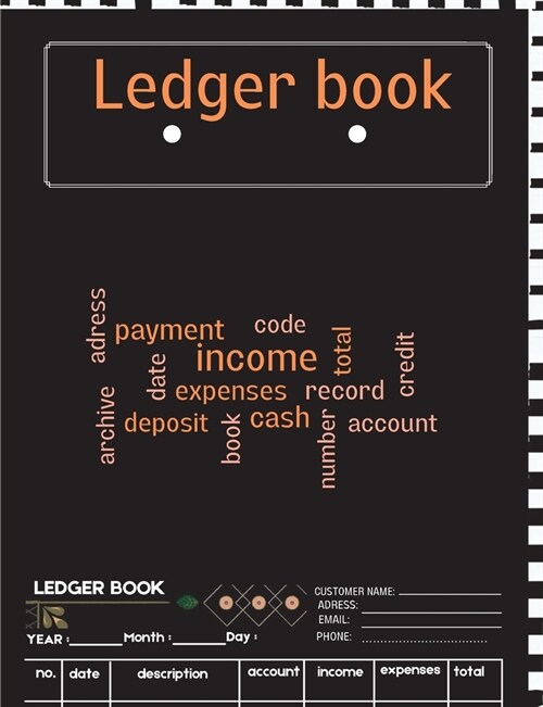 Accounting Ledger Book: A Complete Expense Tracker Notebook, Expense Ledger, Bookkeeping Record Book for Small Business or Personal Use - Ledg (Paperback)