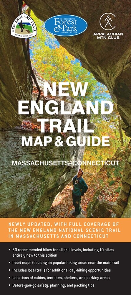 New England Trail Map & Guide (Folded, 2)