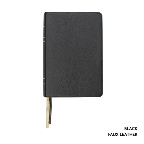 Legacy Standard Bible, Large Print Wide Margin, Paste-Down Black Faux Leather (Imitation Leather)