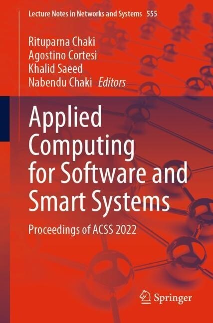 Applied Computing for Software and Smart Systems: Proceedings of Acss 2022 (Paperback, 2023)