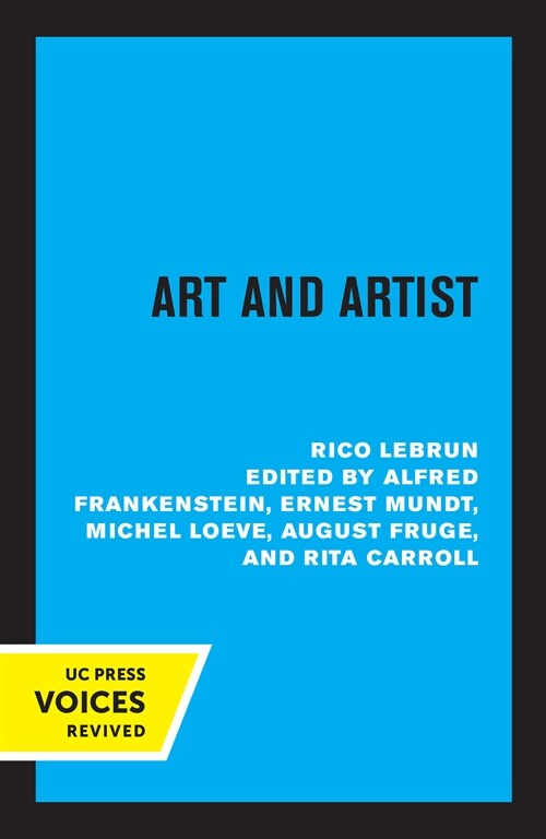 Art and Artist (Paperback, 1st)