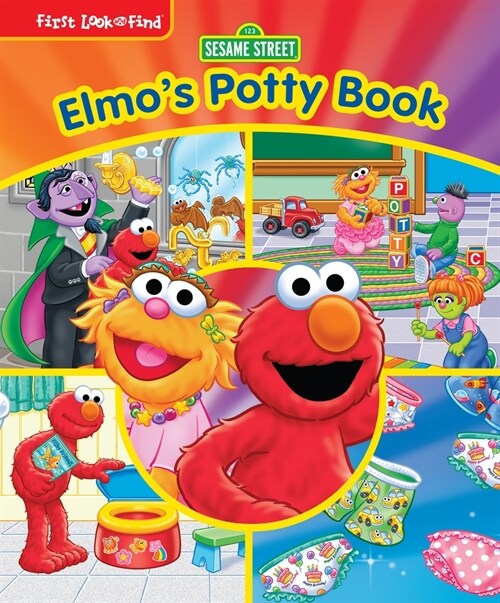Sesame Street Elmos Potty Book: First Look and Find (Library Binding)