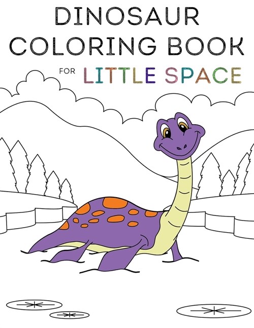 Dinosaur Coloring Book for Little Space (Paperback)