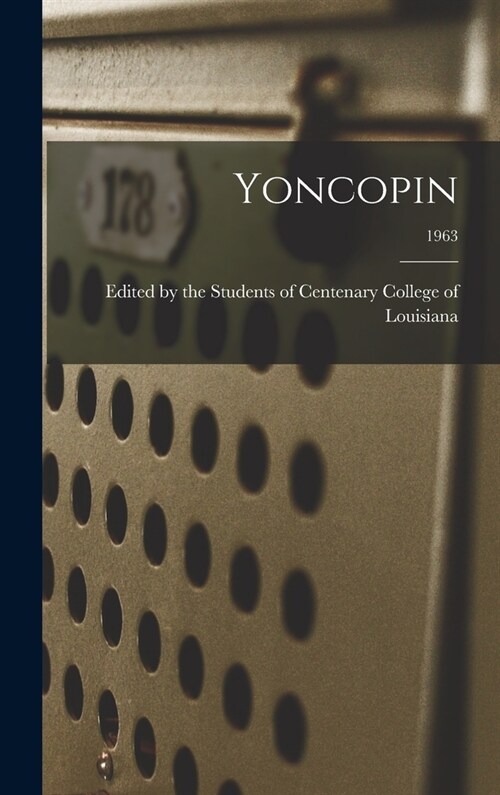 Yoncopin; 1963 (Hardcover)