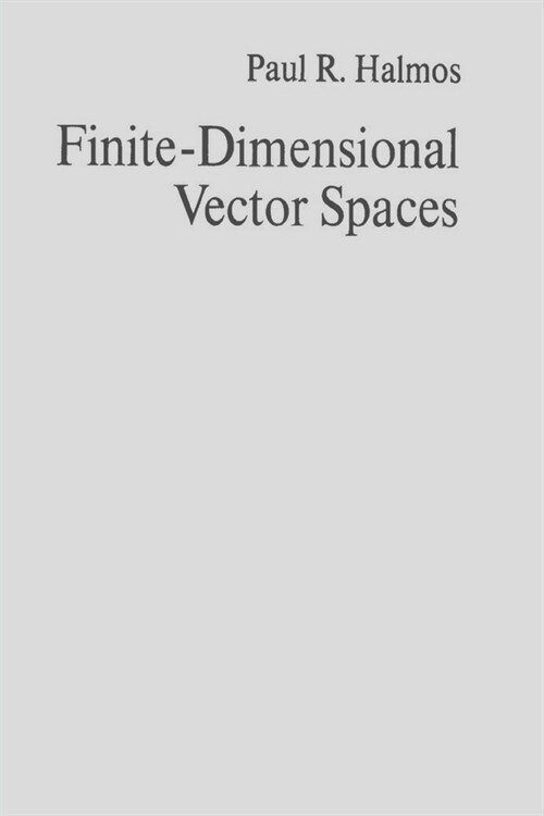 Finite-Dimensional Vector Spaces (Paperback)