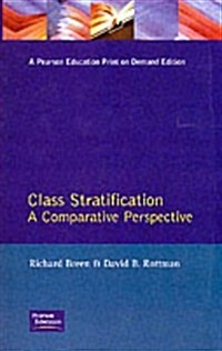 Class Stratification : Comparative Perspectives (Paperback)