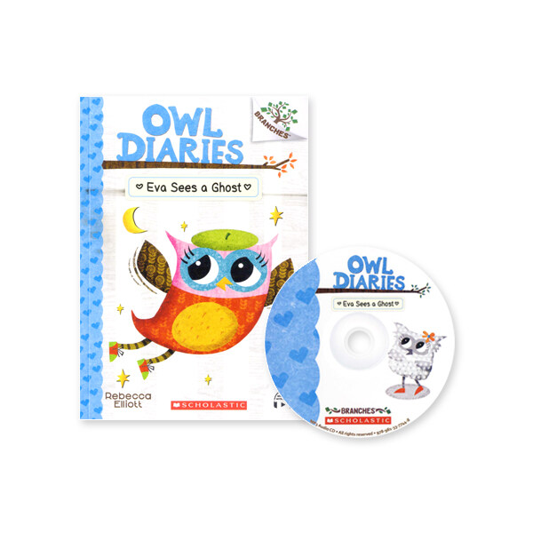 Owl Diaries #2 : Eva Sees a Ghost (Paperback + MP3 CD + Storyplus QR)