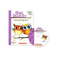 Owl Diaries #4 : Eva and the New Owl (Paperback + MP3 CD + Storyplus QR)