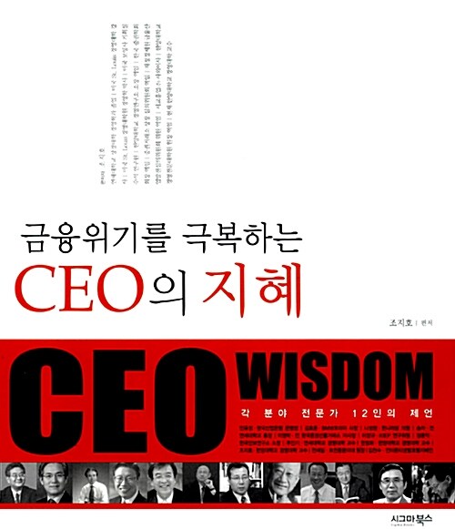 [중고] 금융위기를 극복하는 CEO의 지혜