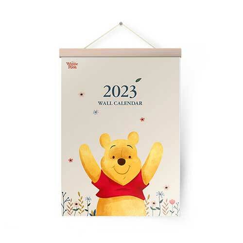 2023년 디즈니 곰돌이 푸 벽걸이 달력 (행잉우드 포함, A3)