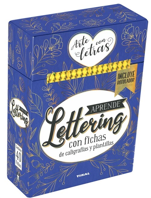 APRENDE LETTERING. CON FICHAS DE CALIGRAFIAS Y PLANTILLAS (Hardcover)