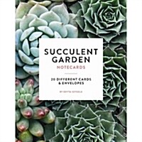 Succulent Garden Notecards: 20 Different Cards & Envelopes (Novelty)