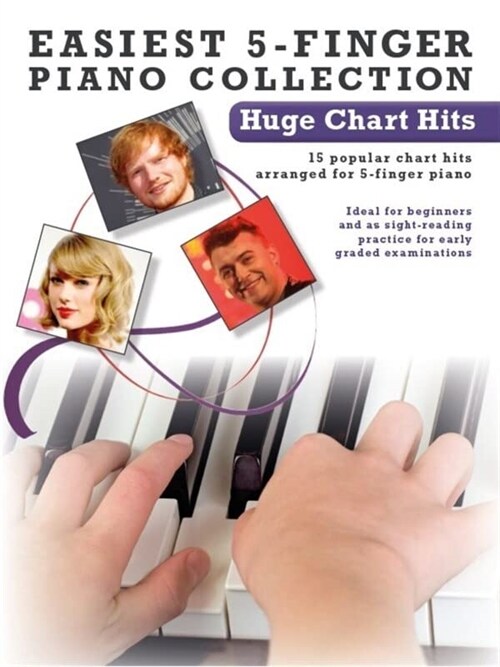 Easiest 5-Finger Piano Collection : Hugh Chart Hits (Paperback)