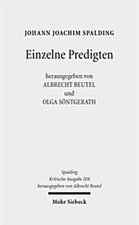 Kritische Ausgabe: 2. Abteilung: Predigten. Band 6: Einzelne Predigten (Hardcover)