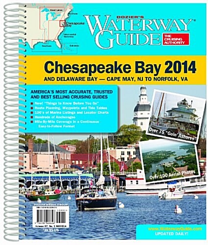 Doziers Waterway Guide 2014 Chesapeake Bay (Paperback, Spiral)